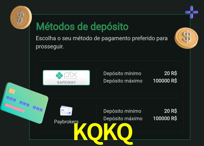 O cassino KQKQ oferece uma grande variedade de métodos de pagamento